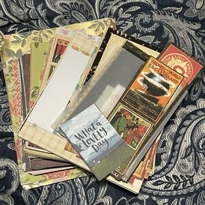 Lot 100 Plus 6x6 8x5 Scrapbook Paper Open Packs‎ Single Sheets Varied